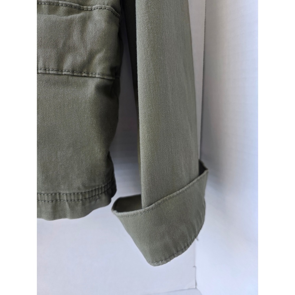 Olive Green Tie Waist Utility Jacket Womens M Lightweight Layer LC Lauren Conrad - Picture 5 of 7